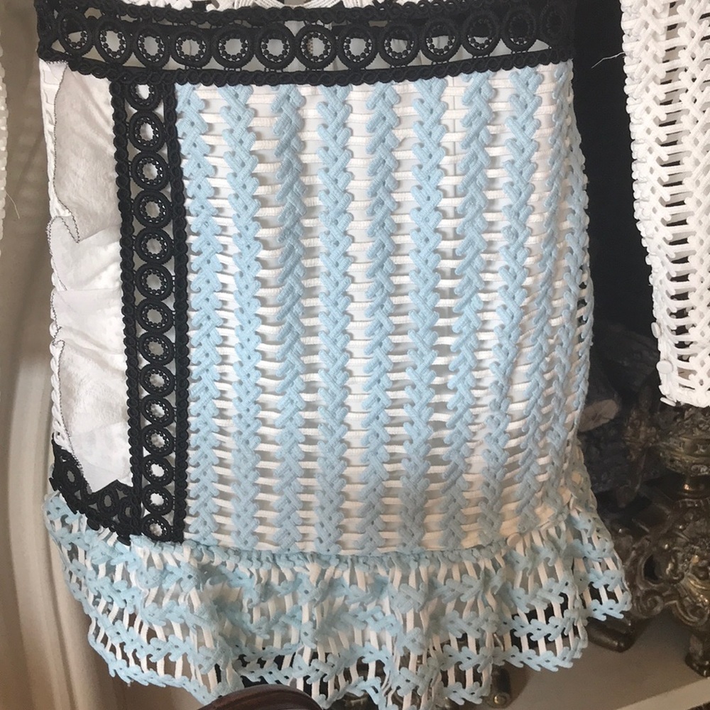 Self-Portrait Ruffle Shoulder Dress - Picture 3 of 5